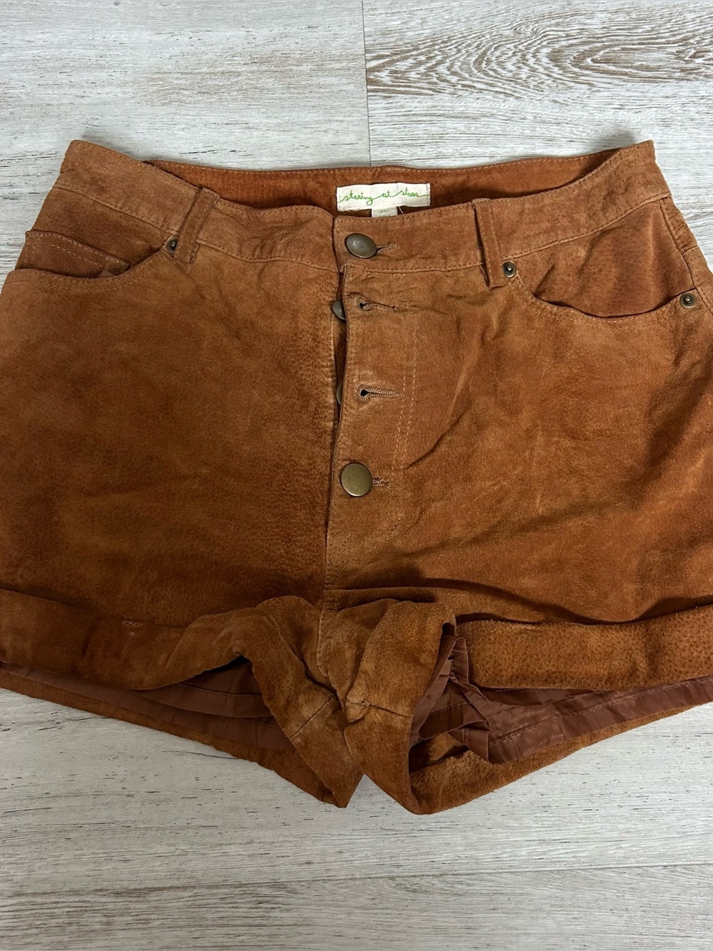 Suede Brown 30" Shorts